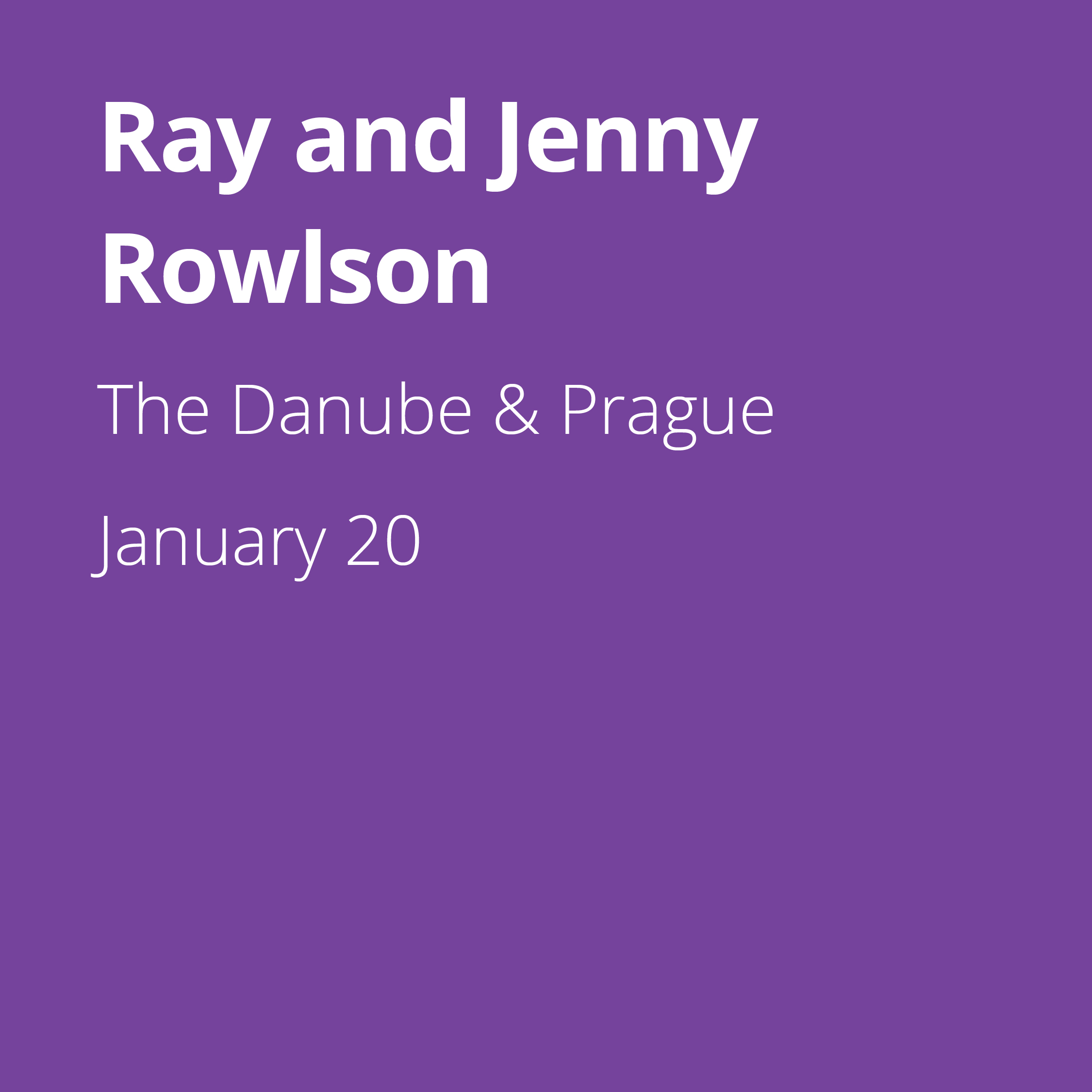Ray and Jenny Rowlson